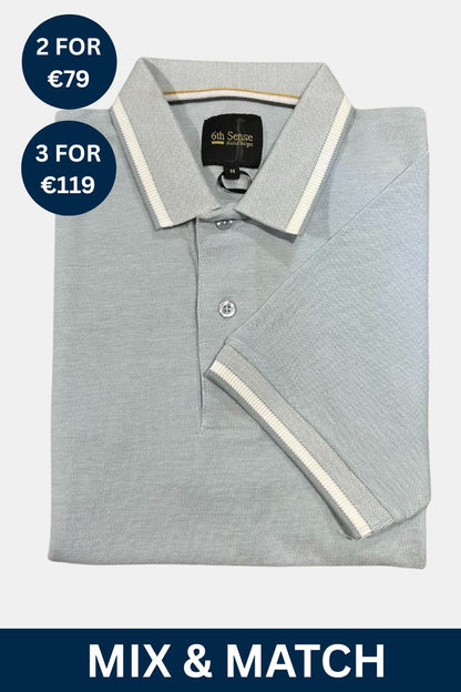 6th Sense Nova Poloshirt Fog