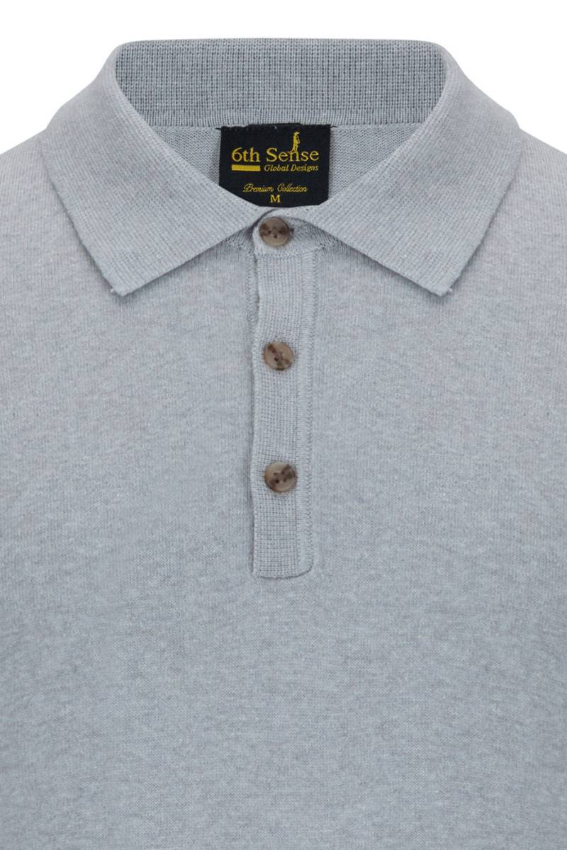 6TH Sense Super 3 Button Polo Alloy