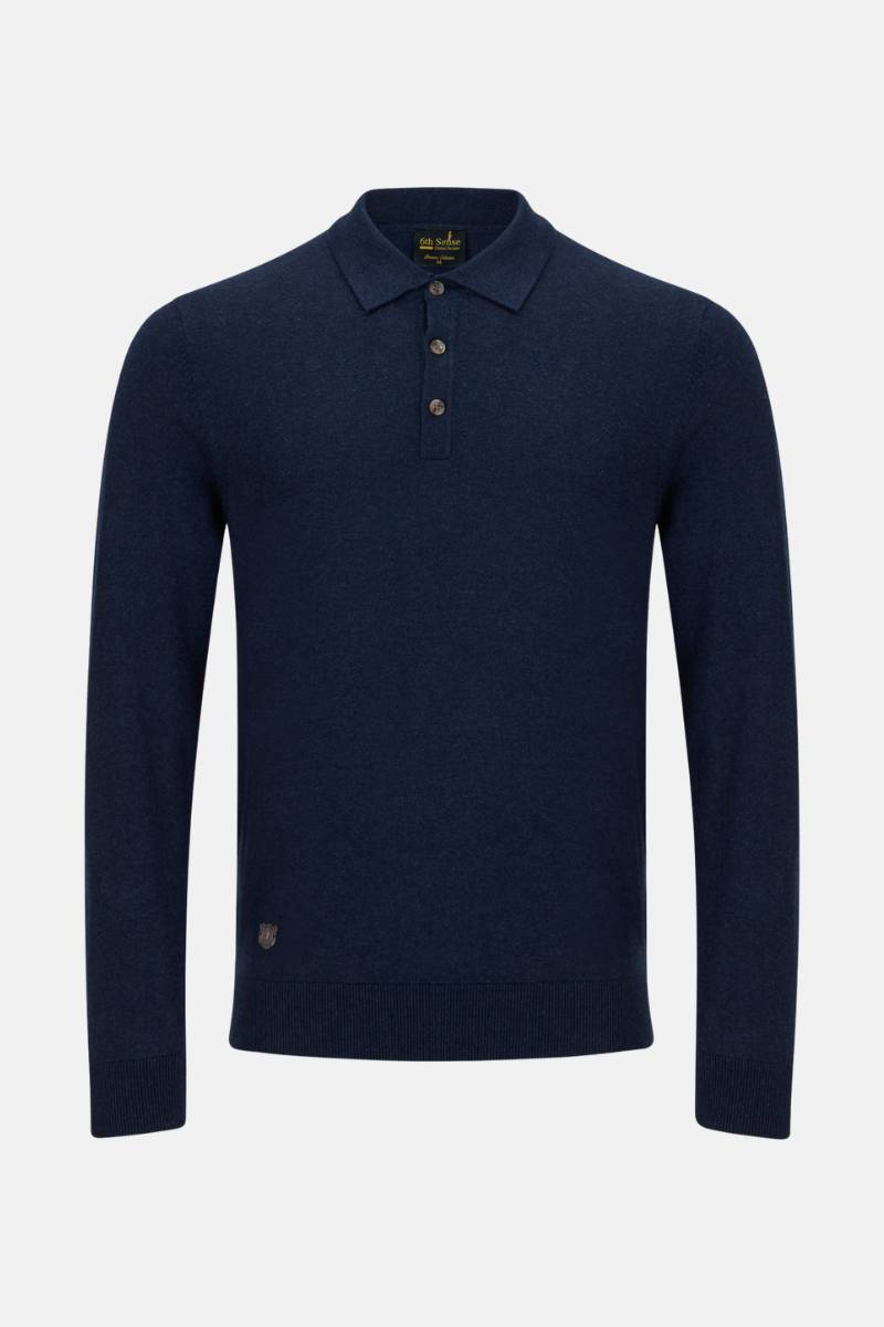 6TH Sense Super 3 Button Polo Navy