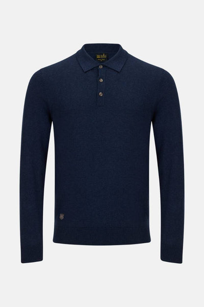 6TH Sense Super 3 Button Polo Navy