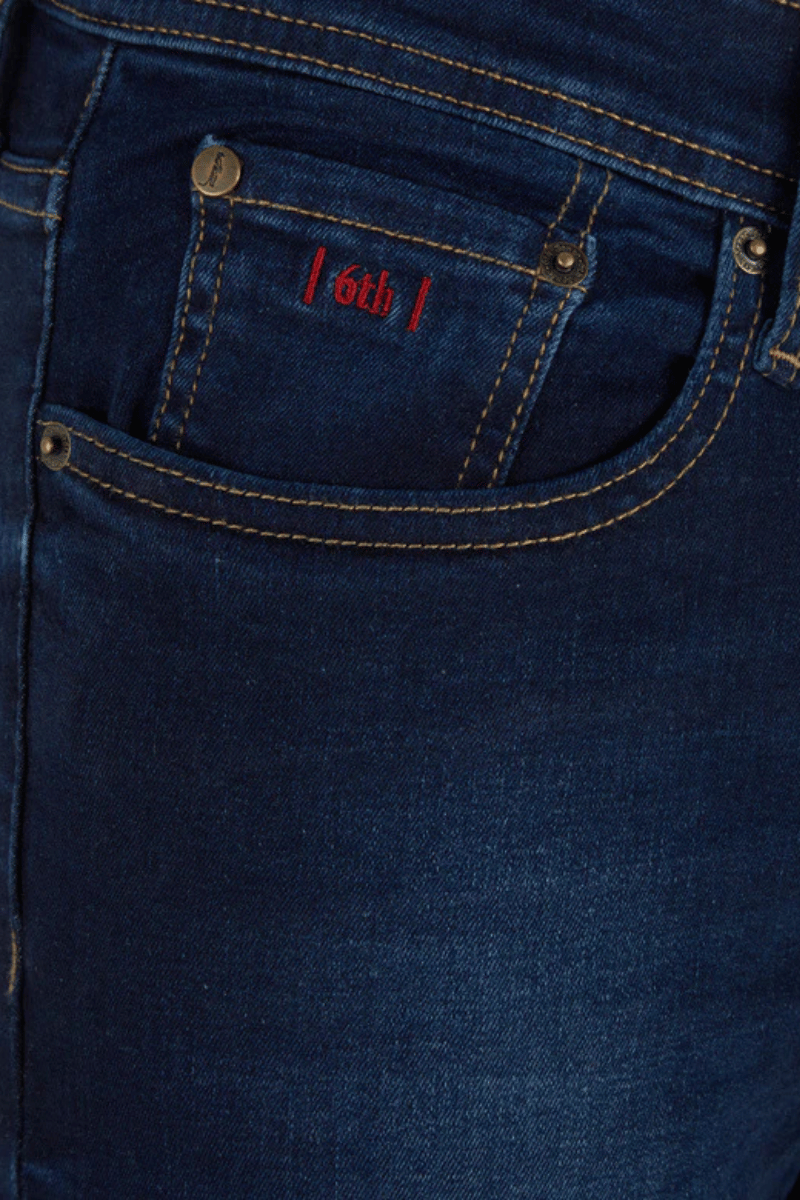 6th Sense Nevada Straight Fit Jean Blue Black