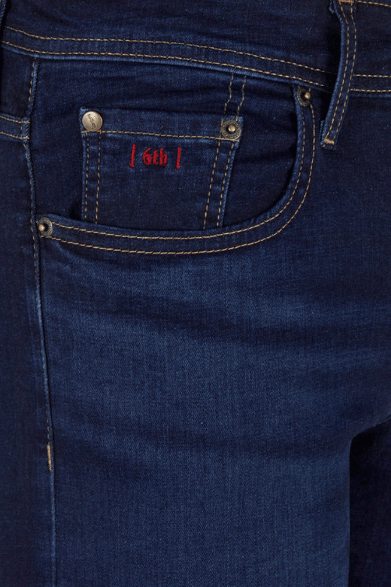 6th Sense Nevada Straight Fit Prussian Jeans
