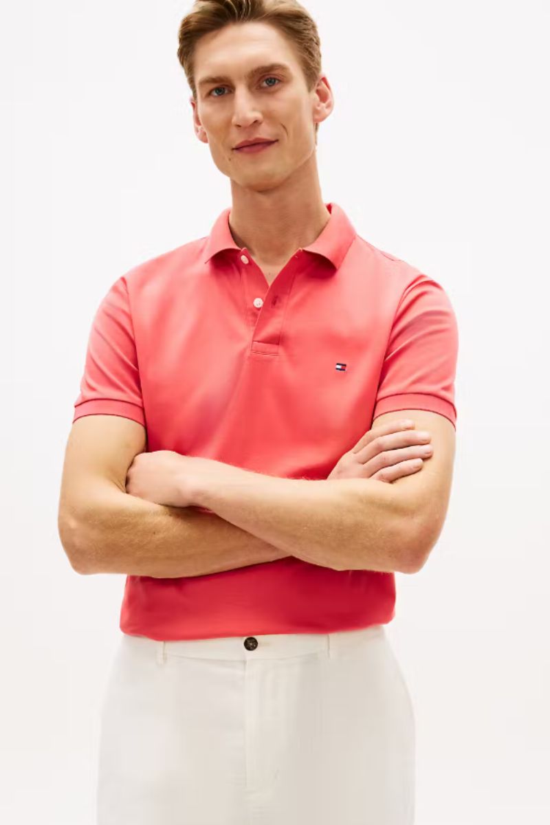 Tommy Hilfiger Liquid Cotton Polo Vintage Red