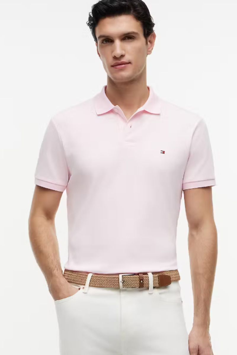 Tommy Hilfiger Liquid Cotton Polo Pink Lily