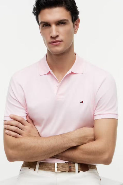 Tommy Hilfiger Liquid Cotton Polo Pink Lily