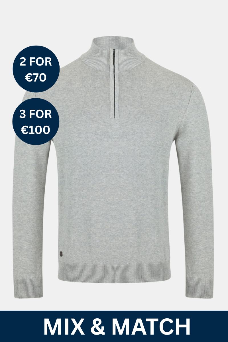 6th Sense Andrew 1/4 Zip Grey