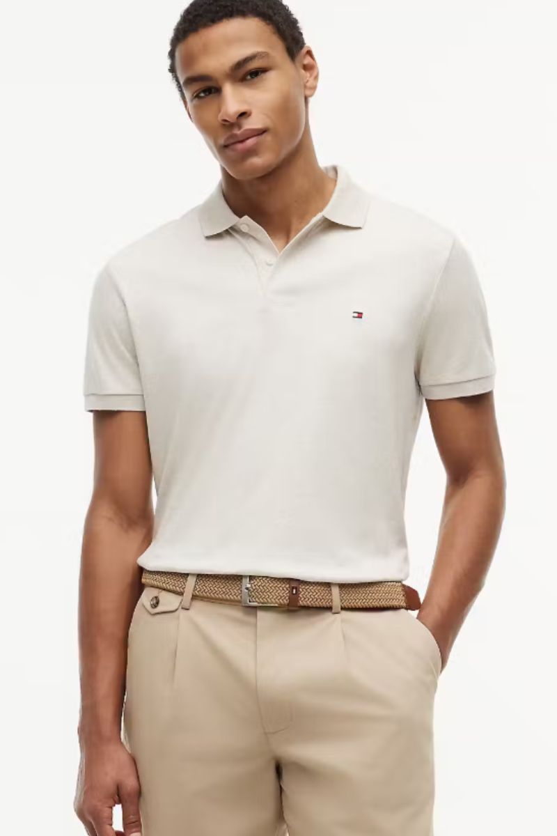 Tommy Hilfiger Liquid Cotton Polo Oatmilk