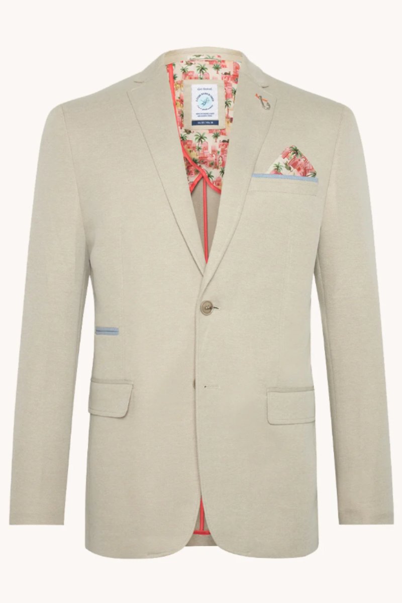 A Fish Named Fred Blazer Pique Sand