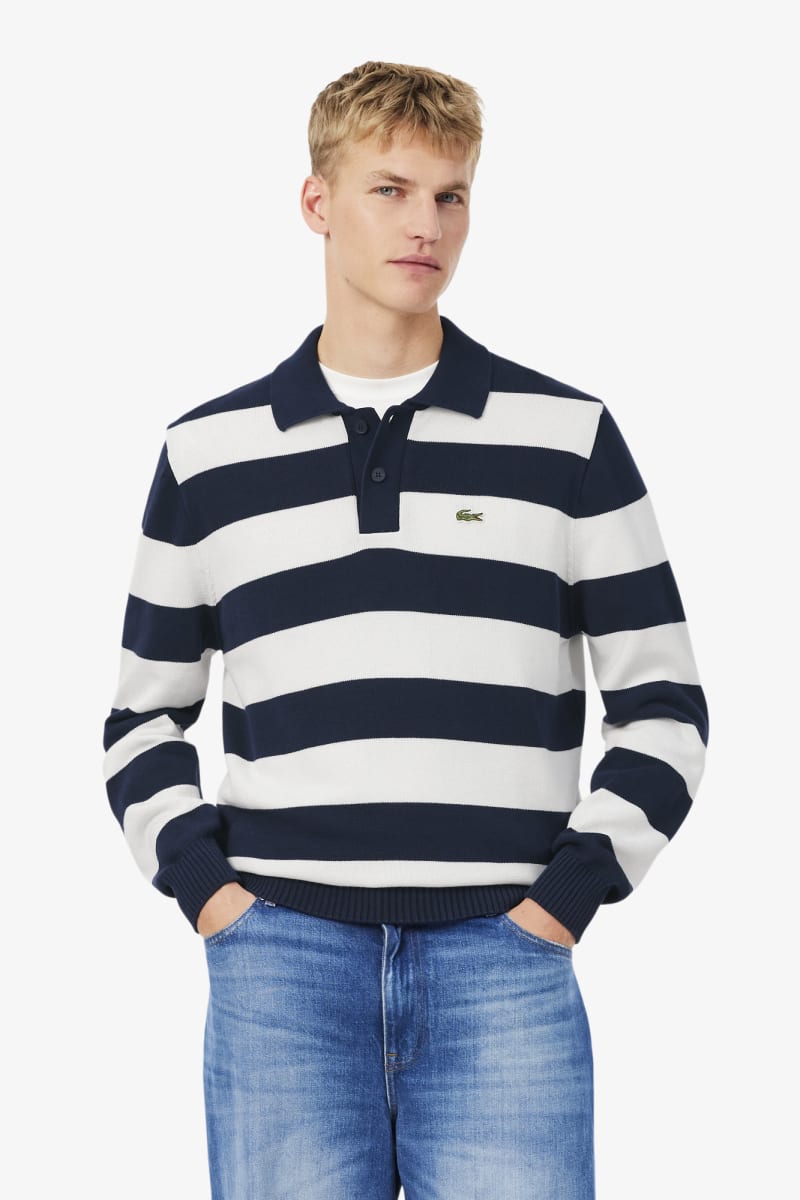 Lacoste AH0488 Polo Sweater Aw26 - HHW N BLU
