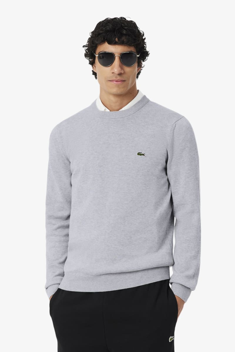 Lacoste AH1985 Crewneck Aw26 - CCA SILVER