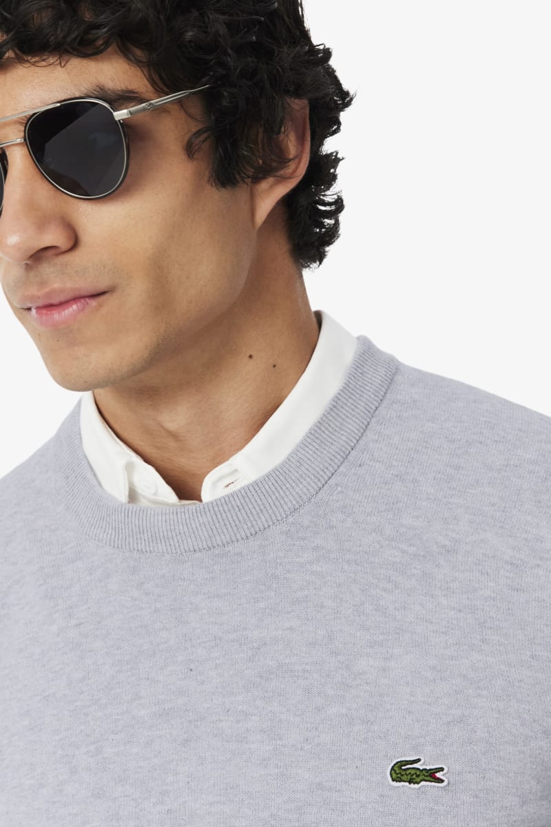 Lacoste AH1985 Crewneck Aw26 - CCA SILVER