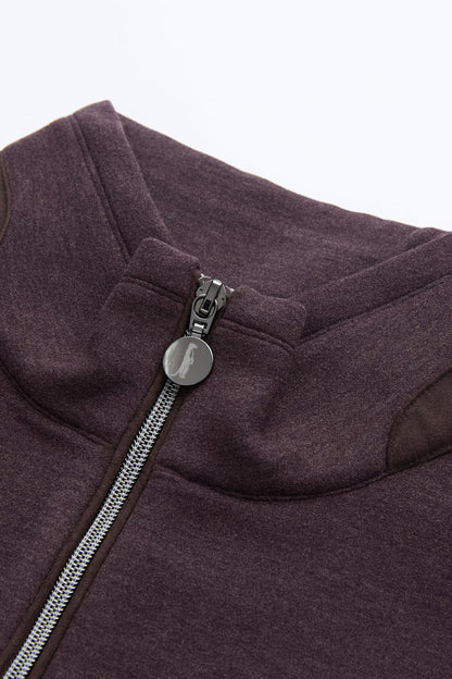 6th Sense Air Quarter Zip Top Plum