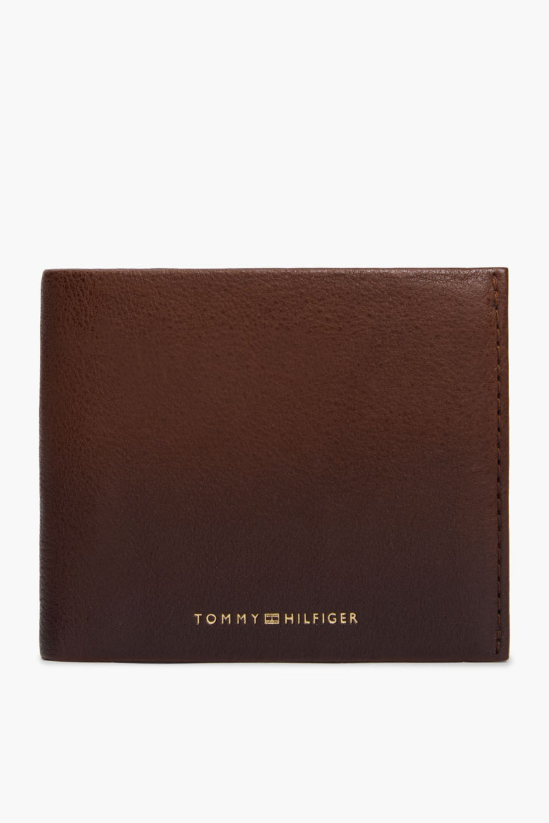 Tommy Hilfiger 14795 Seasonal Leather Card and Coin Wallet Burnished Brown