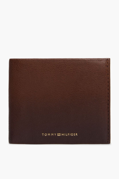Tommy Hilfiger 14795 Seasonal Leather Card and Coin Wallet Burnished Brown
