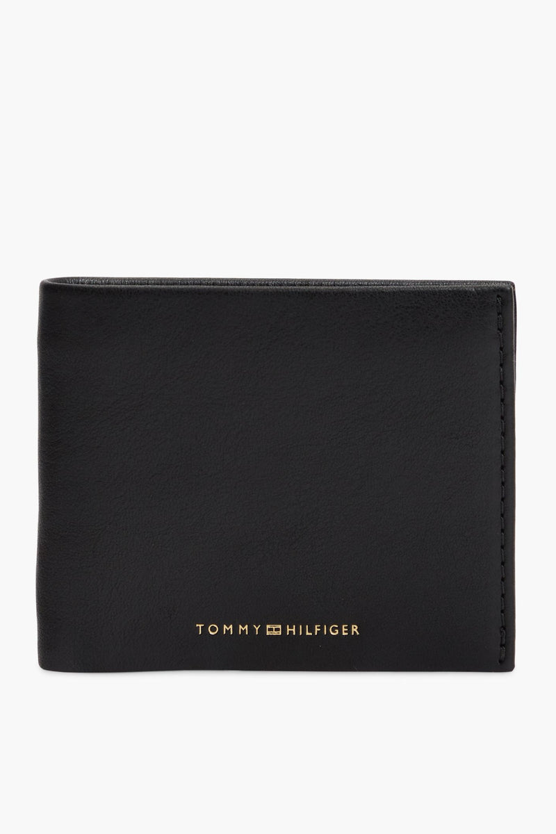 Tommy Hilfiger 14795 Seasonal Leather Card and Coin Wallet Black