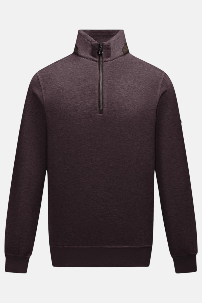 6th Sense Air Quarter Zip Top Plum