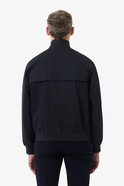Lacoste BH1349 Water-Repellent Twill Harrington Jacket Navy — view 3