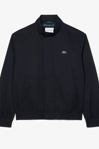 Lacoste BH1349 Water-Repellent Twill Harrington Jacket Navy — view 4