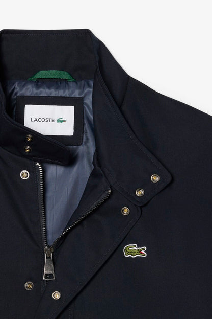 Lacoste BH1349 Water-Repellent Twill Harrington Jacket Navy — view 5