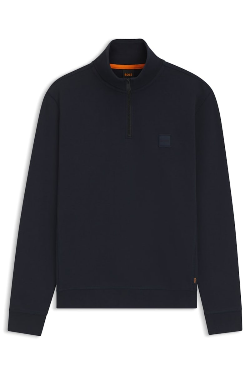 Boss Zetrust quarter zip dark blue