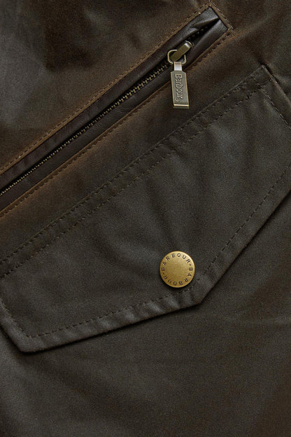 Barbour MWX0726 Prestbury Waxed Cotton Jacket Olive