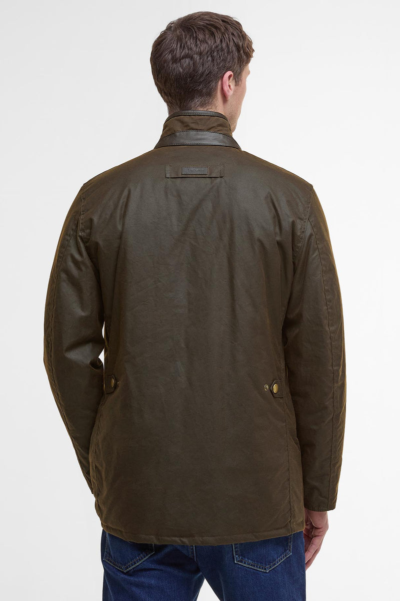 Barbour MWX0726 Prestbury Waxed Cotton Jacket Olive