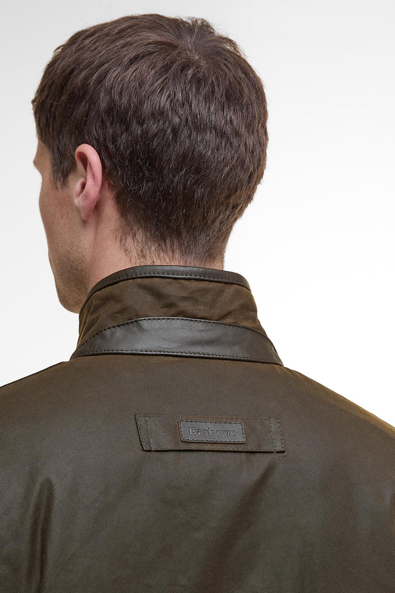 Barbour MWX0726 Prestbury Waxed Cotton Jacket Olive