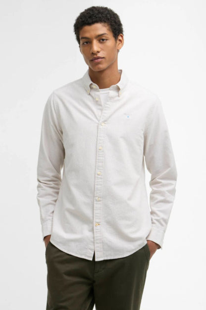 Barbour Stripe Oxtown Shirt Stone