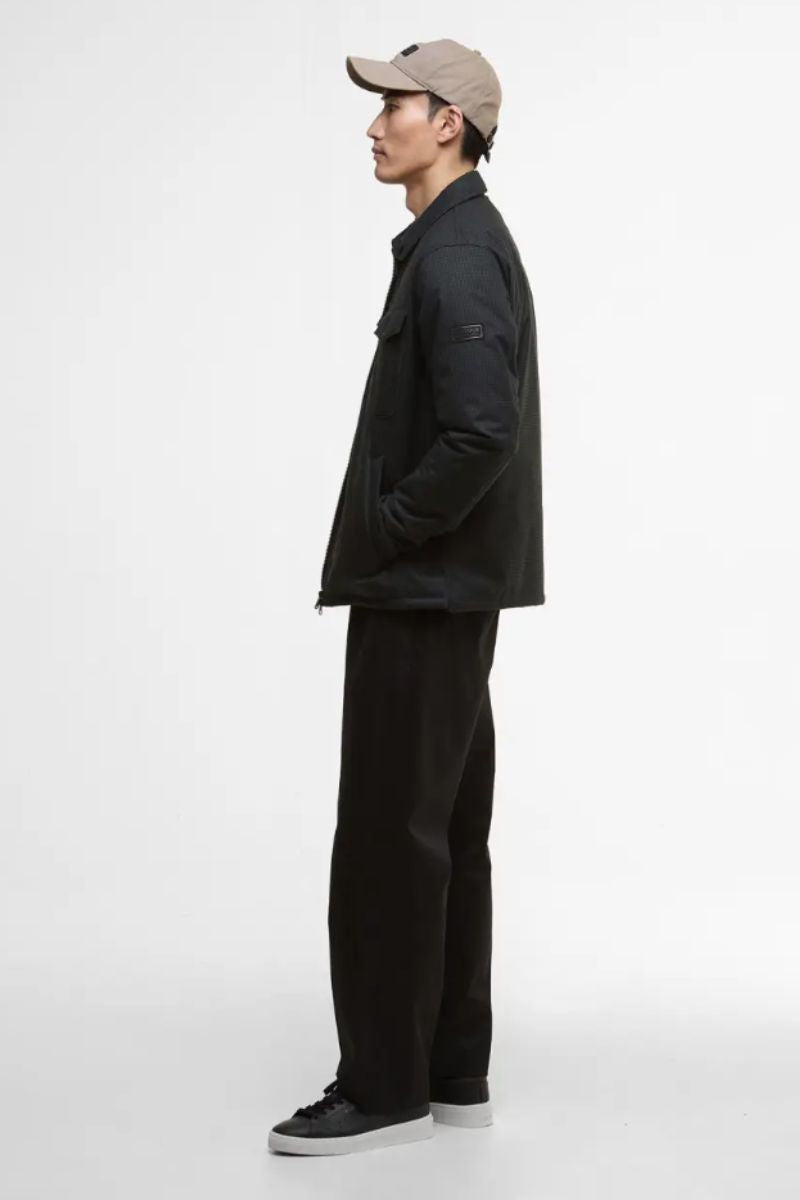 Barbour Intl Check Distill Jacket Black
