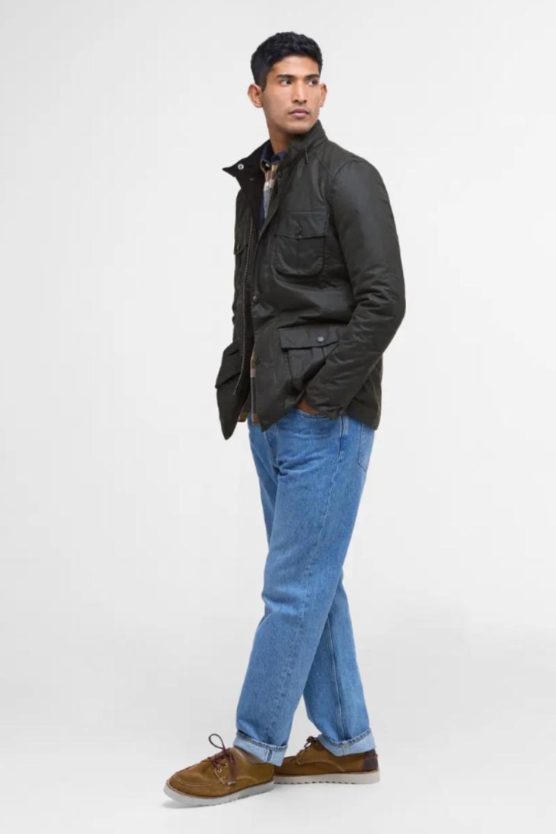 Barbour Corbridge Wax Jacket Olive Mens Wax Jacket – Patrick