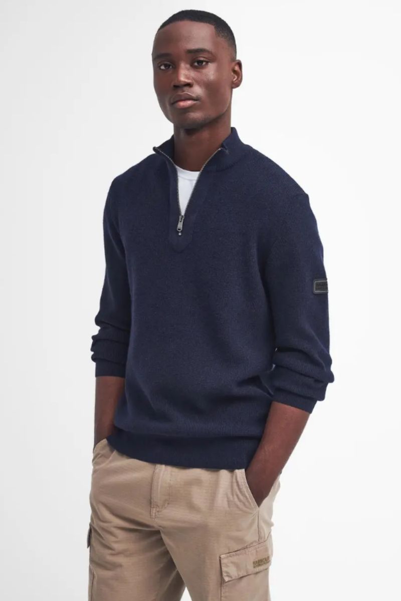 Barbour Inl Crawley Funnel Knit Navy