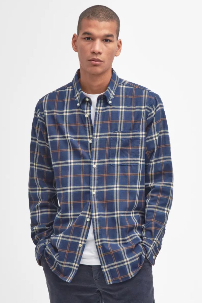 Barbour Crossfell Shirt Blue