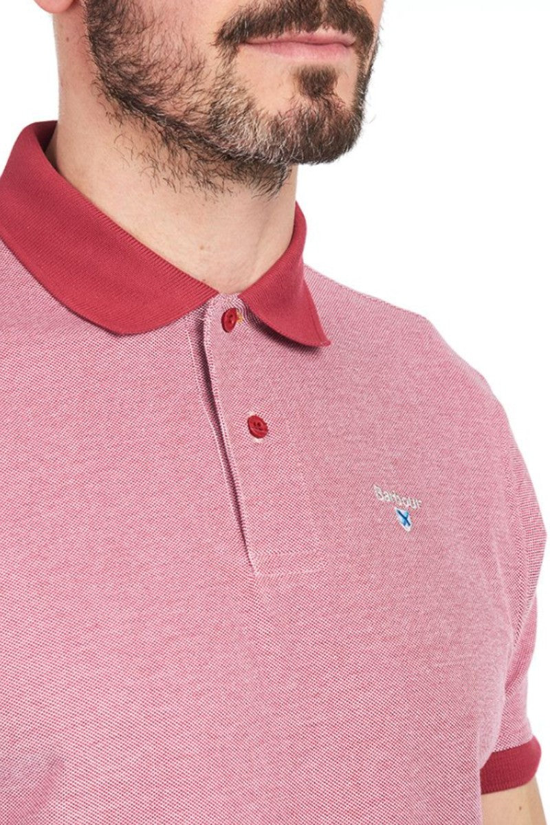 Barbour Essential Sports Polo Raspberry