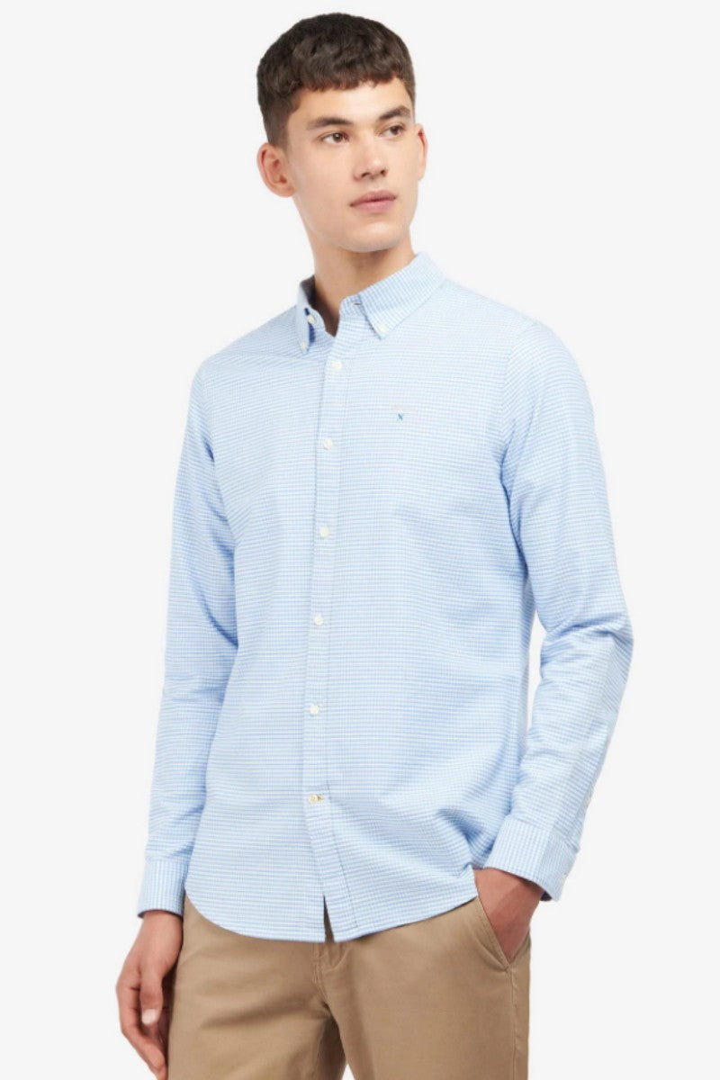 Barbour Gingham Oxford Shirt Blue