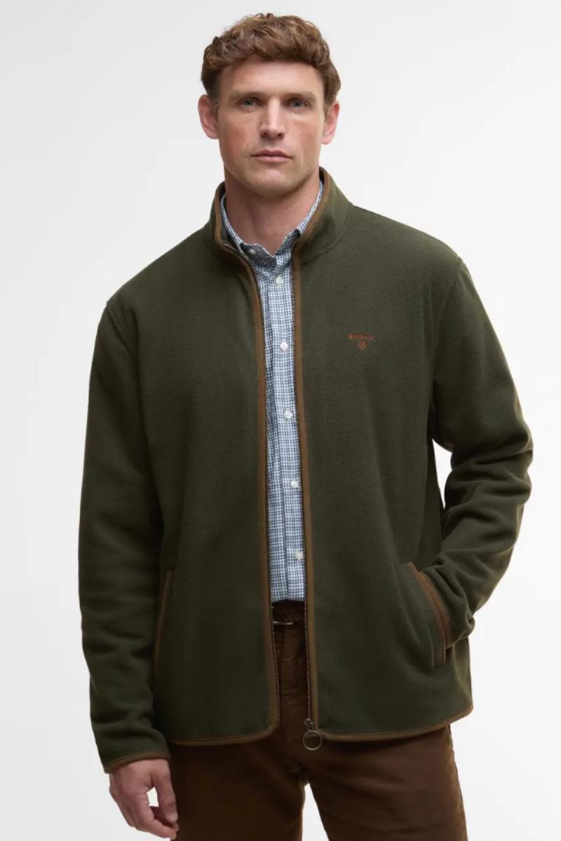 Barbour Harwood Zip Fleece Olive