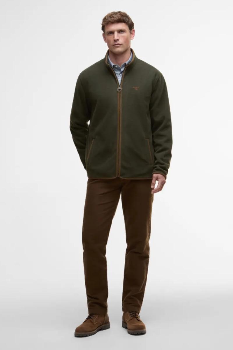 Barbour Harwood Zip Fleece Olive