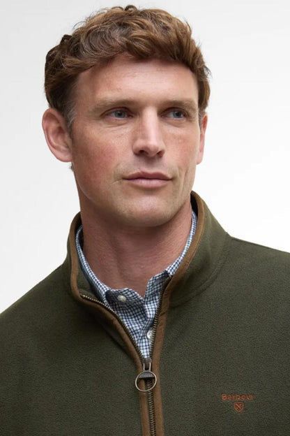 Barbour Harwood Zip Fleece Olive