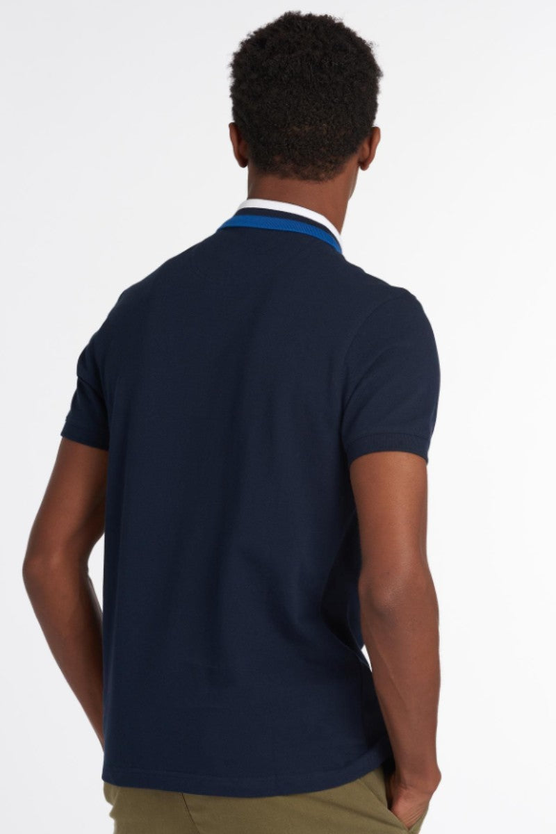Barbour Hawkeswater Tipped Polo Navy