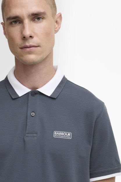 Barbour International Amped Polo Storm Grey