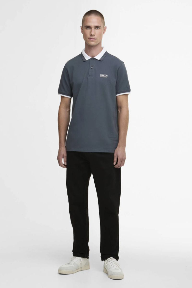Barbour International Amped Polo Storm Grey
