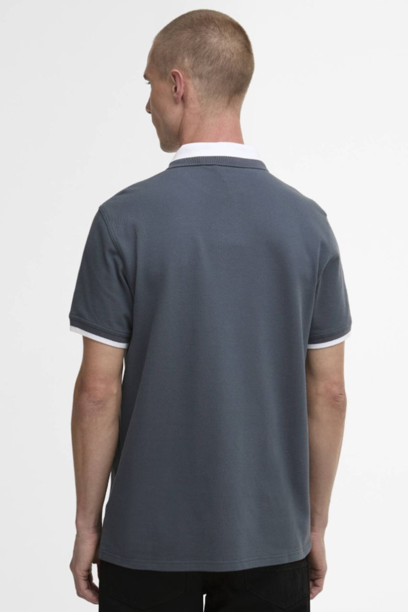 Barbour International Amped Polo Storm Grey