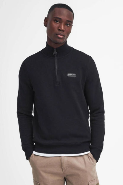 Barbour International Essential Half Zip Black