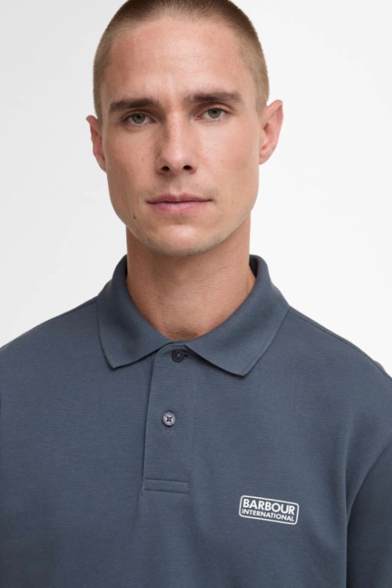 Barbour International Essential Polo Storm Grey