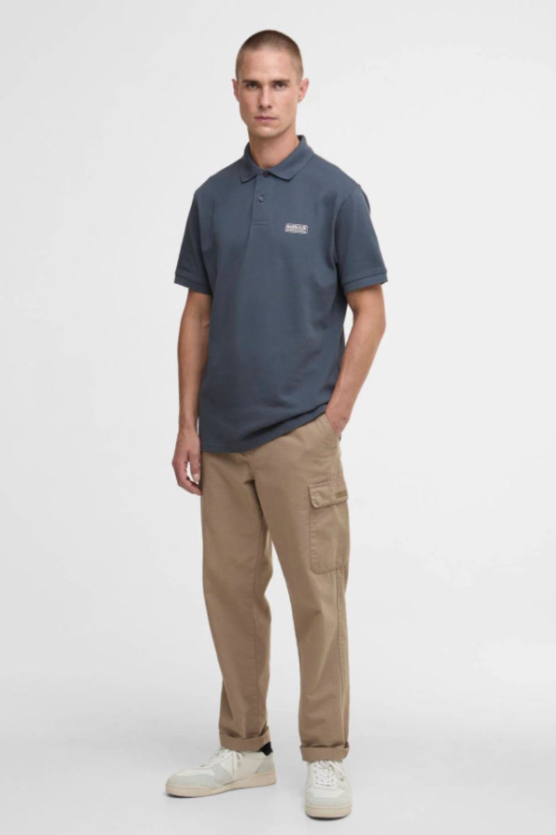 Barbour International Essential Polo Storm Grey