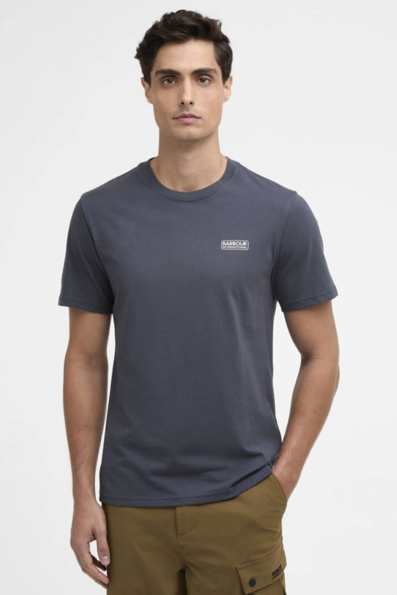 Barbour International Small Logo T-Shirt Storm Grey