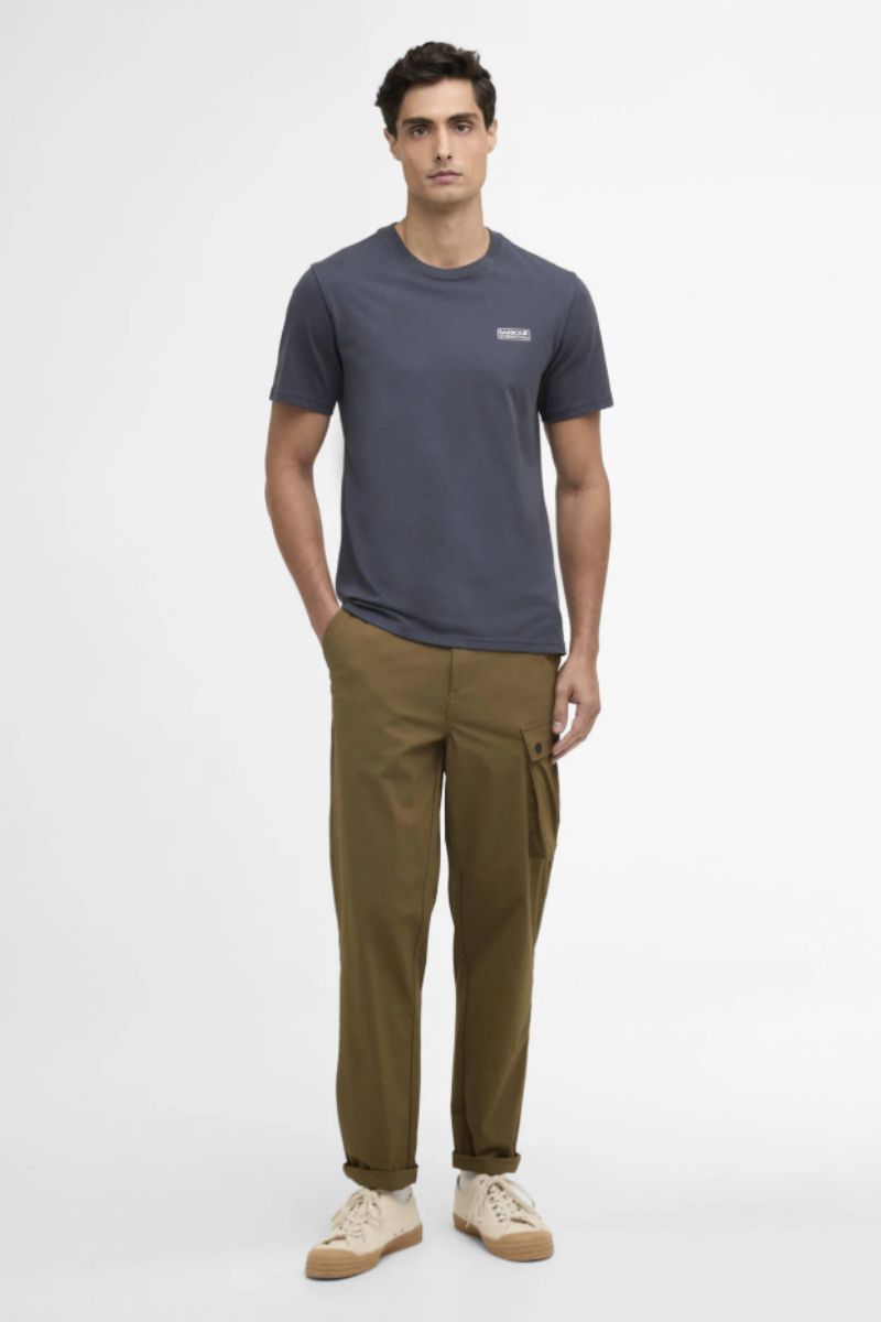 Barbour International Small Logo T-Shirt Storm Grey