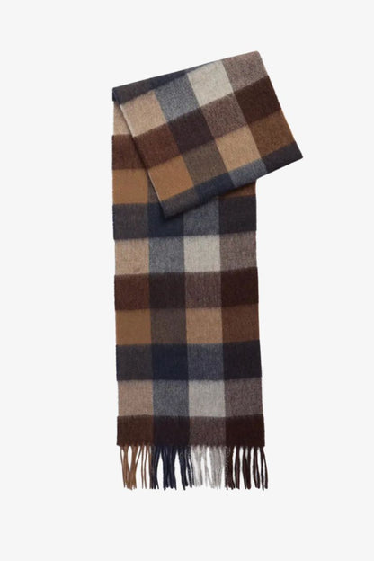 Barbour Lambswool Scarf Midnight Oak