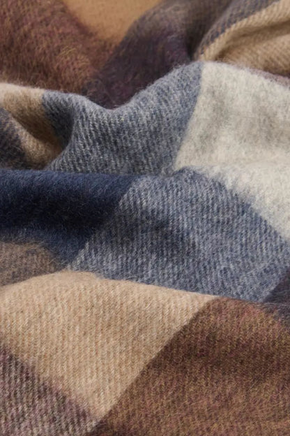 Barbour Lambswool Scarf Midnight Oak