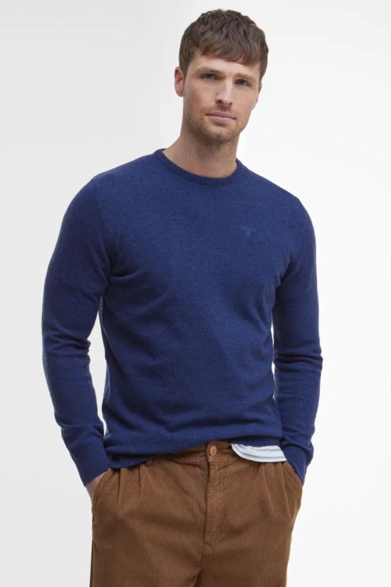 Barbour Ess Lambswool Crew Deep Blue