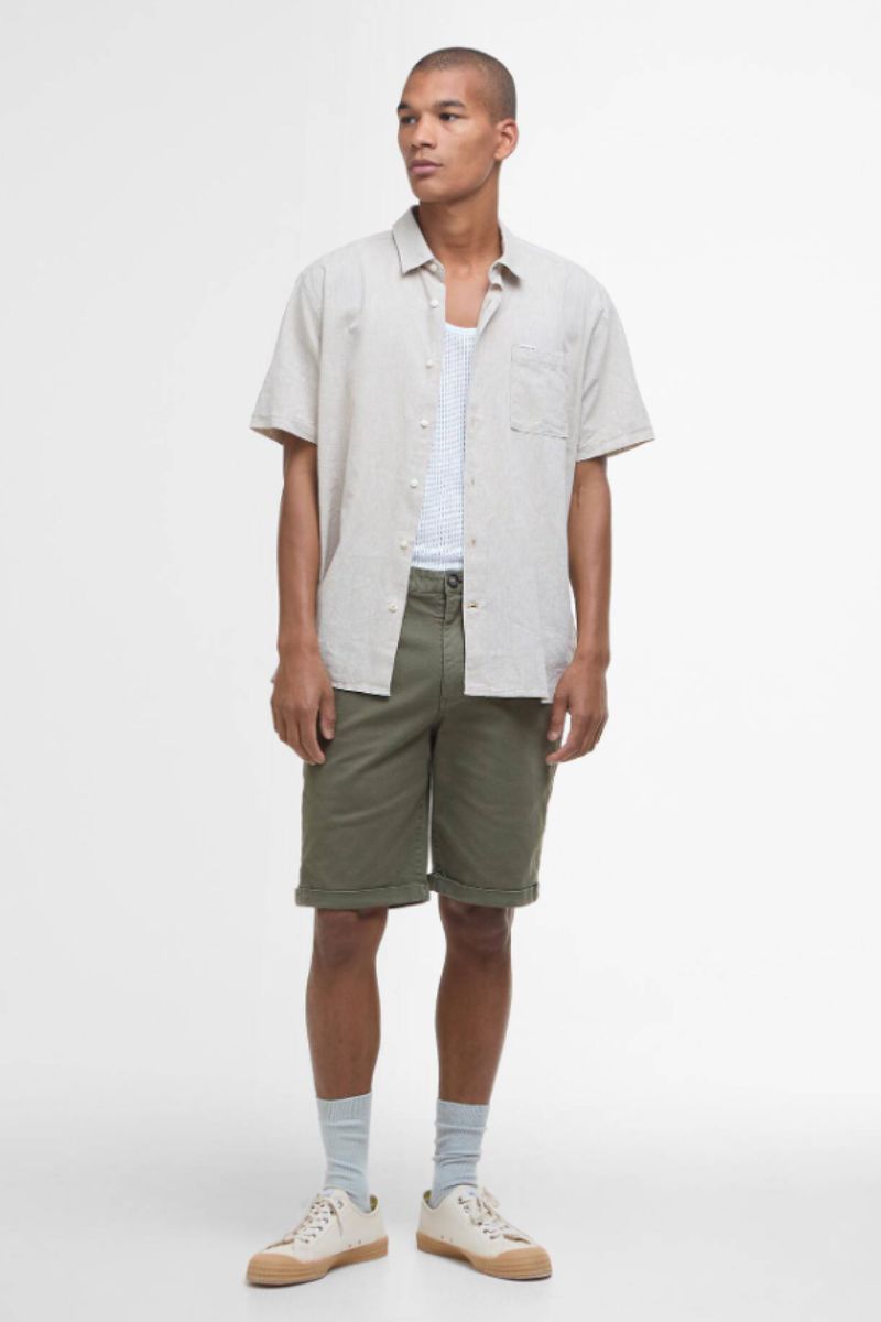 Barbour Nelson Shirt Stone